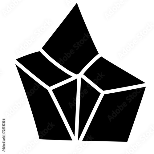 crystal silhouette icon