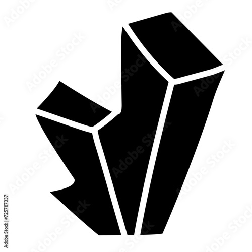 crystal silhouette icon