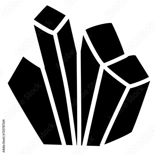 crystal silhouette icon