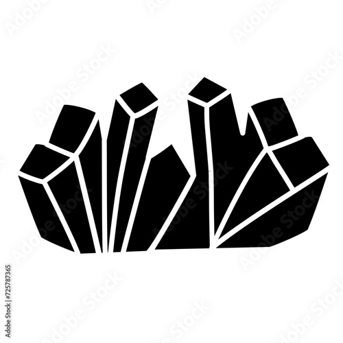 crystal silhouette icon