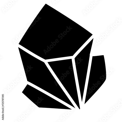 crystal silhouette icon