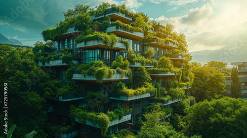 Modern eco-friendly sustainable city