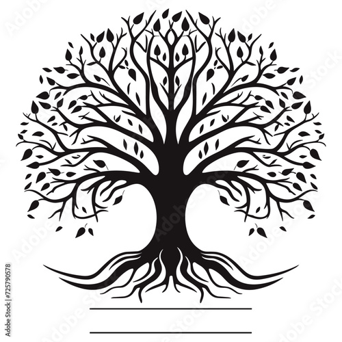 symmetrical geometric tree of life 