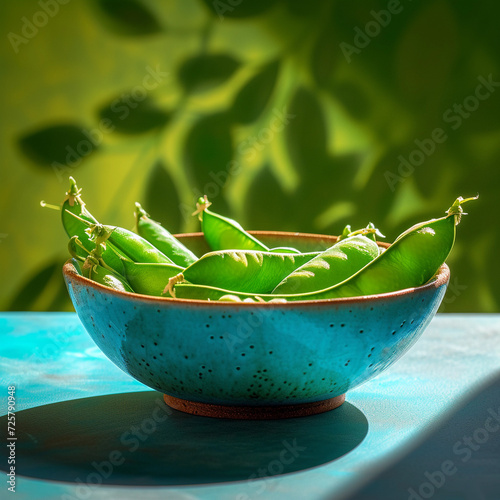 bowl with peapod photo