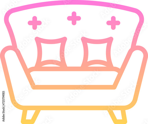 Sofa bed icon
