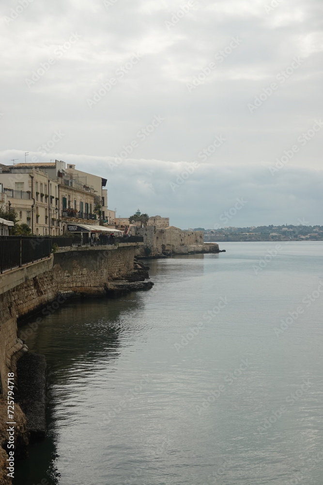 The Castle Maniace and old town of Syracuse, Sicily, Italy	