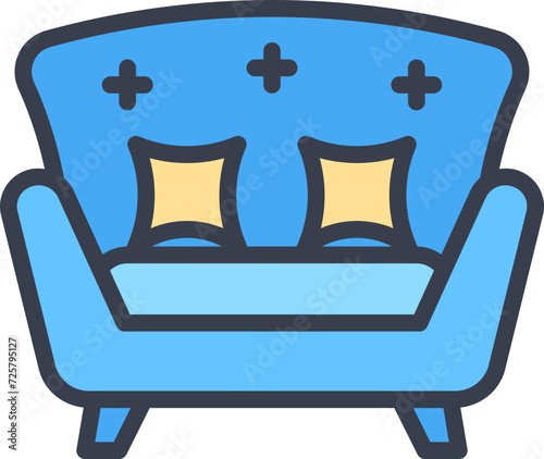 Sofa bed icon