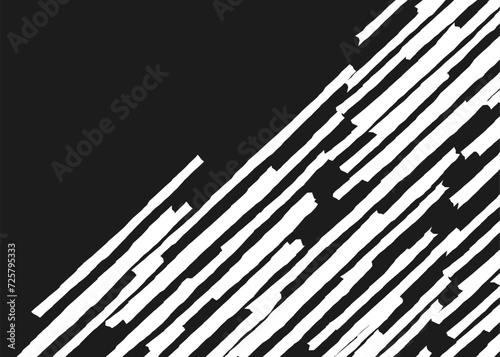 Minimalist background with diagonal rough lines pattern and with some copy space area
