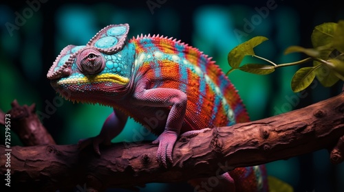 Chameleon's color show © Abdul