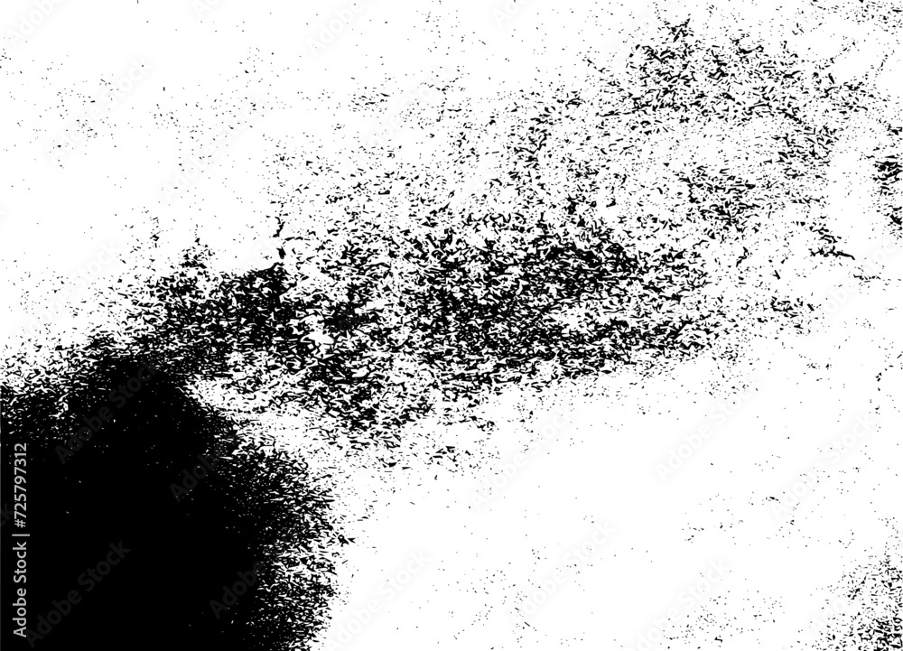 Fototapeta premium Rustic grunge vector texture with grain and stains. Abstract noise background. Weathered surface. Dirty and damaged. Detailed rough backdrop. Vector graphic illustration with transparent white. EPS10.