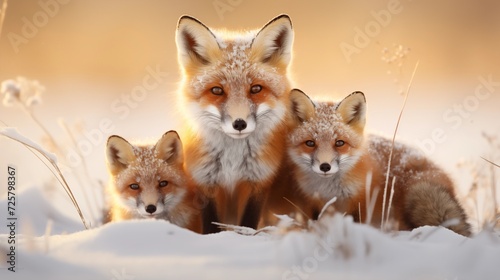 Fox family frolic
