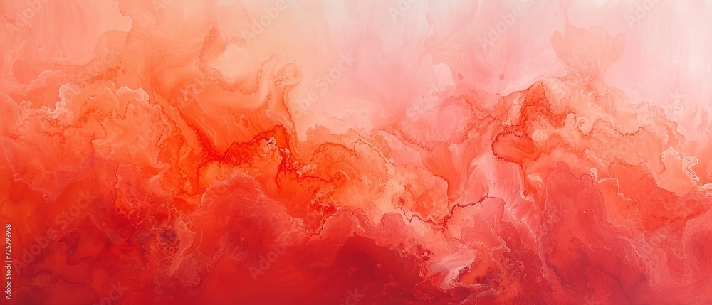 Vibrant coral canvas, striking yet simple, infusing warmth and energy.
