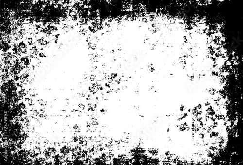 Wallpaper Mural Grunge border texture background. Abstract frame overlay. PNG graphic illustration with transparent background. Torontodigital.ca
