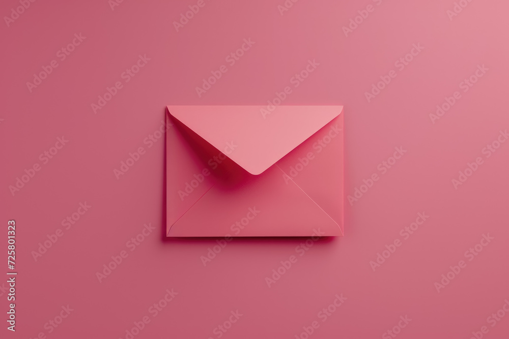 letter with a pink color and a envelope and a professional overlay on the message letter with a pink color and a envelope and a professional overlay on the message