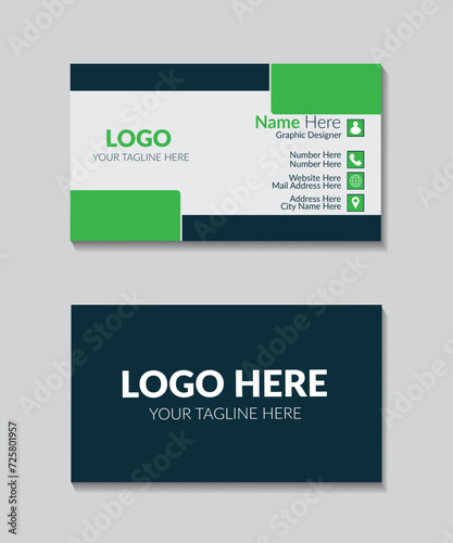 Creative Horizontal Business Card template design 