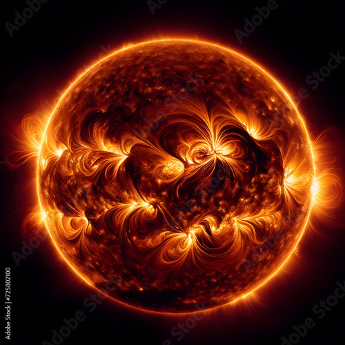 Sun in space photo