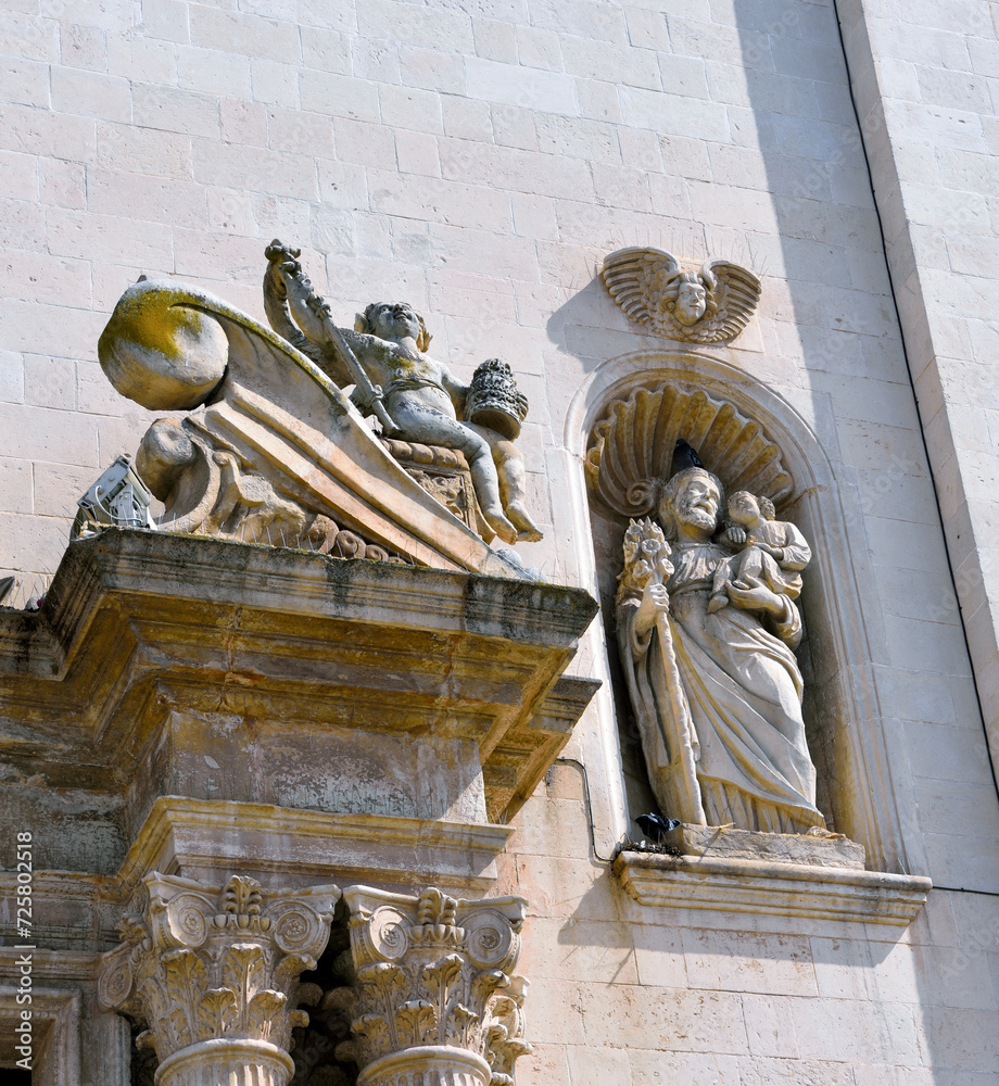 Φωτογραφία Baroque details of the Mother Church of Saints Peter and Paul Galatina Lecce Ita