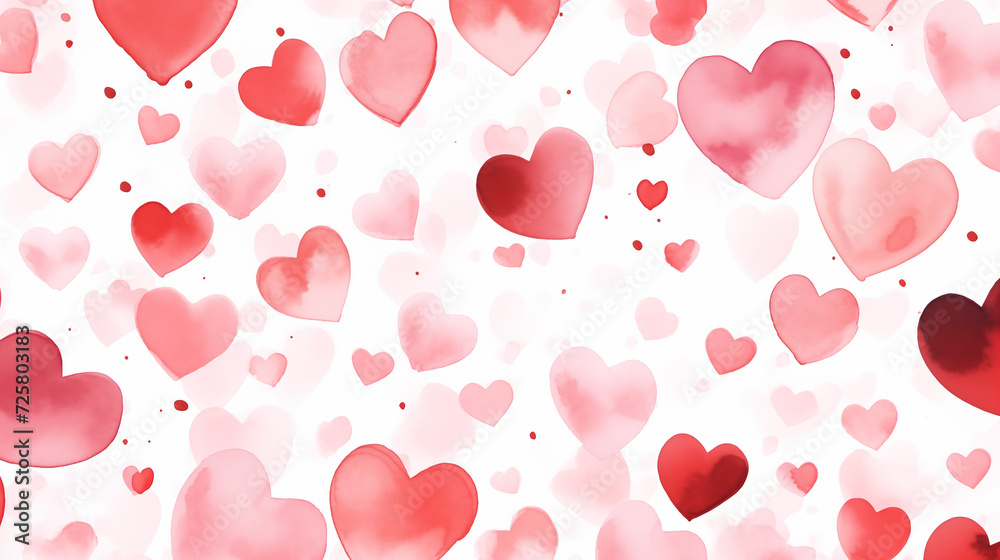 Szablon w serca. Grafika na baner o miłości dla zakochanych. Czerwone tło - kocham Cię. Wzór na walentynki