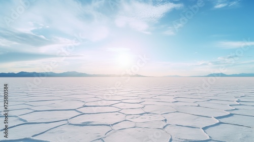 Salt flats mirage