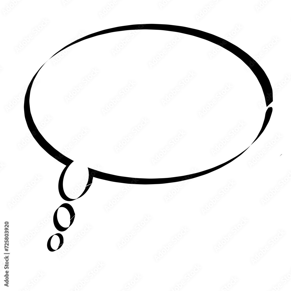 Fototapeta premium bubble icon. flat callout shapes transparent background