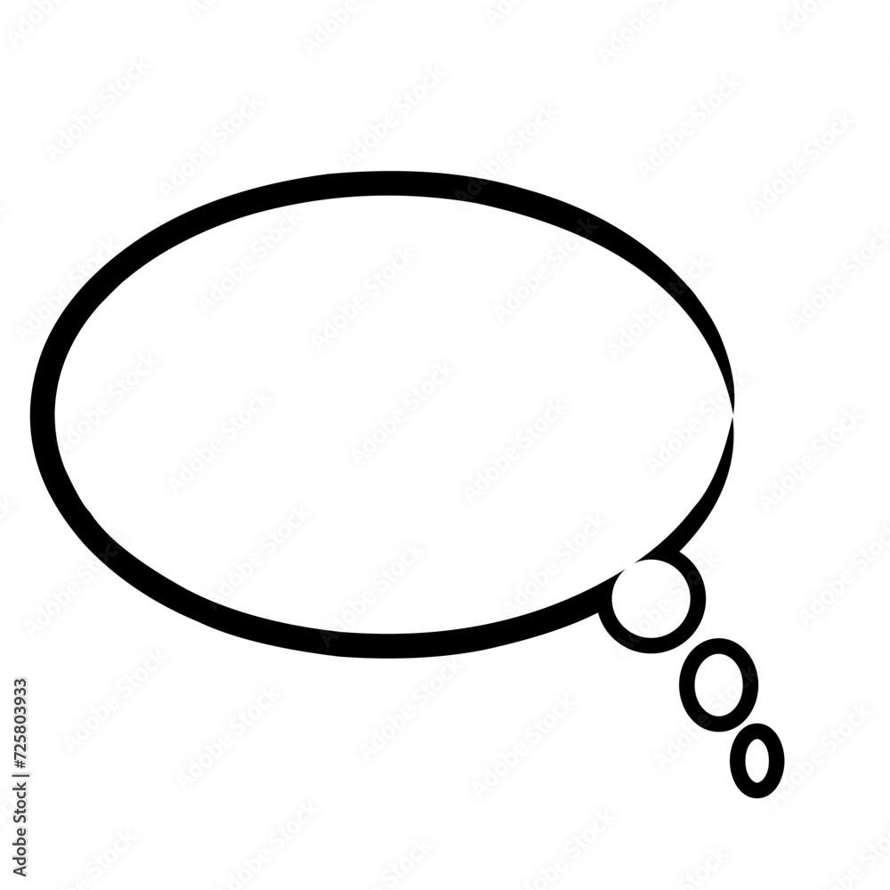 bubble icon. flat callout shapes transparent background