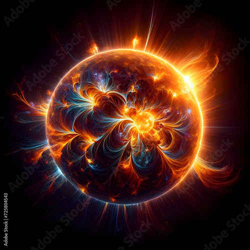 Sun in space photo