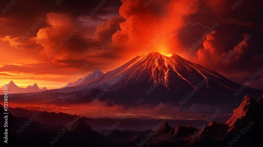 Volcanic twilight