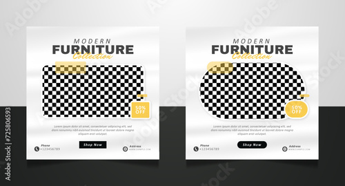 Minimalist modern furniture for social media promotion