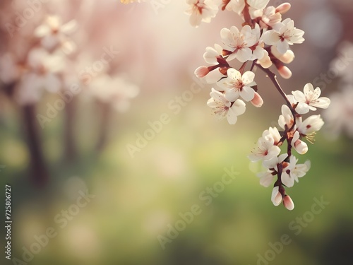 beautiful blossom in spring background