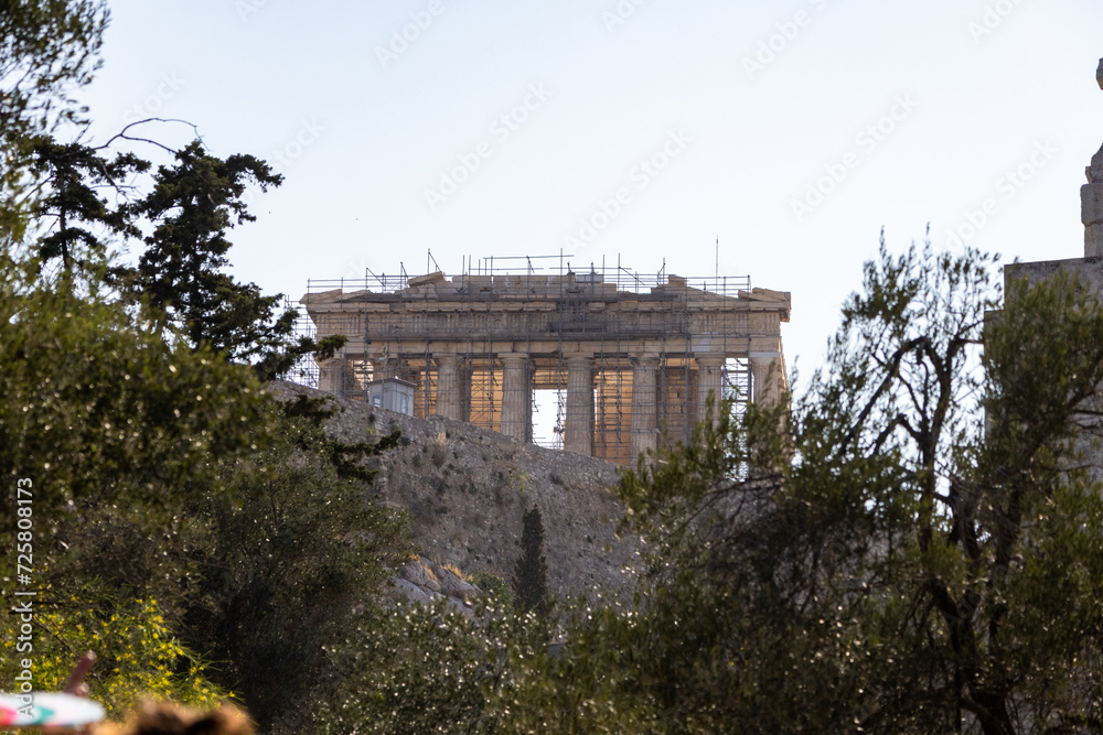 Parti dell'Acropoli ad Atene, Grecia