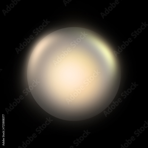Abstract glowing light bubble 