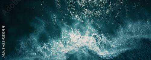 Ocean water. Sea foam. Blue, turquoise.