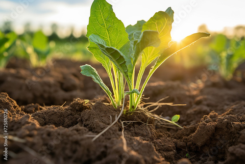 Plant growing 