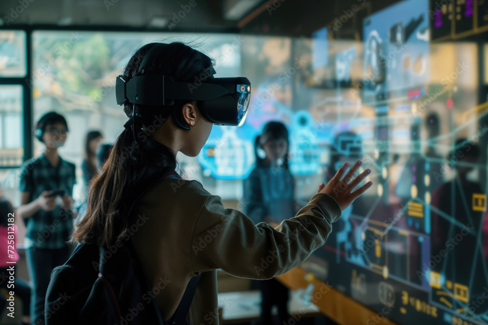 Education Revolution with AI, integration of artificial intelligence in education. Education Revolution with AI, integration of artificial intelligence in education.