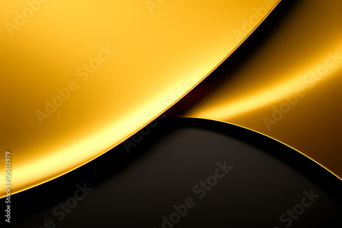 Luxury Gold Background. Abstract Gold Waves. Abstract background with wavy lines and dots. Modern abstract background for design. Vector illustration for brochure, flyer