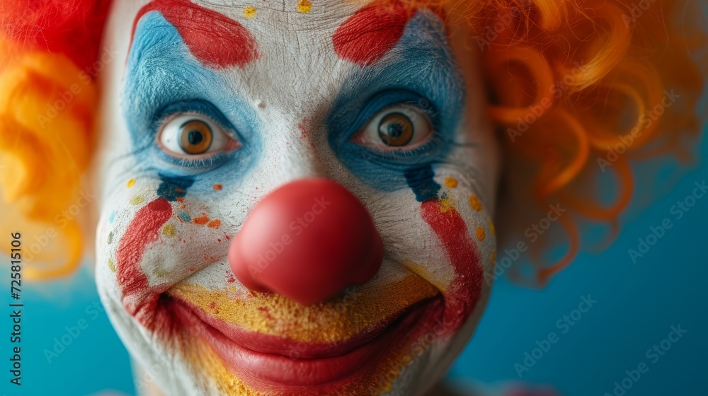 Beautiful photography for clown advertising.