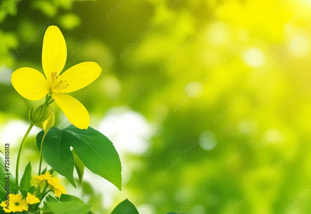 Closeup of yellow flower and green leaf under sunlight with copy space using as background natural plants landscape, ecology wallpaper concept.
Closeup of yellow flower and green leaf under sunlight with copy space using as background natural plants landscape, ecology wallpaper concept.