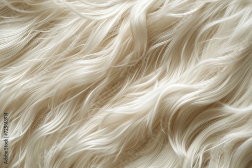 Trimmed goat fur Feather close up Wool from goat