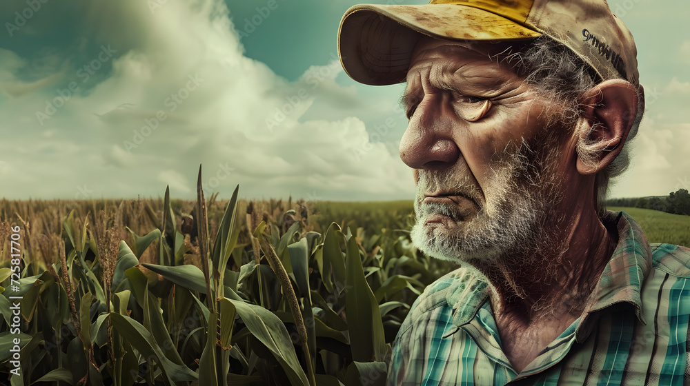 Fototapeta premium create a photo with a farmer 