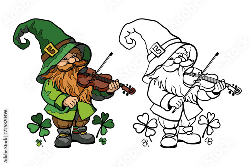 gnome with violin