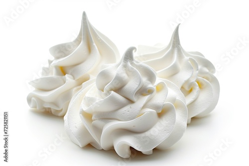 Isolated white meringue on a white background