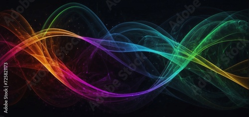 glowing colors curves neon lines