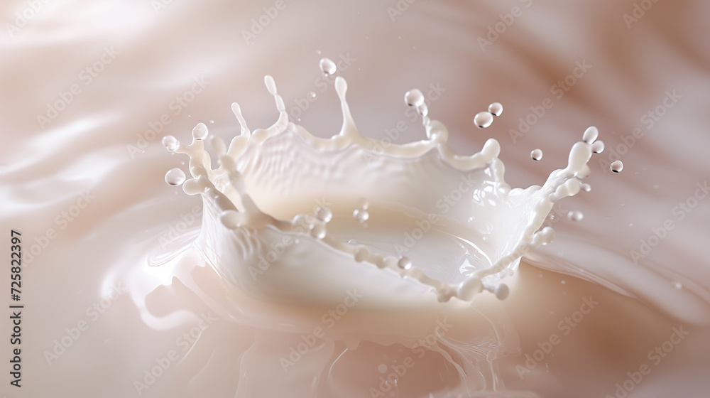 Creamy Elegance  The Art of Milk Splash