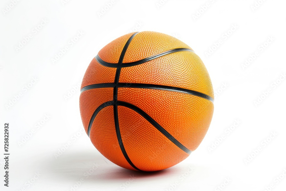 White background basketball
