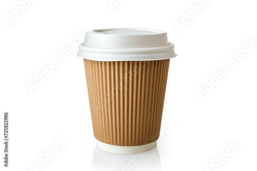 Wallpaper Mural White background isolated coffee cup on paper Torontodigital.ca