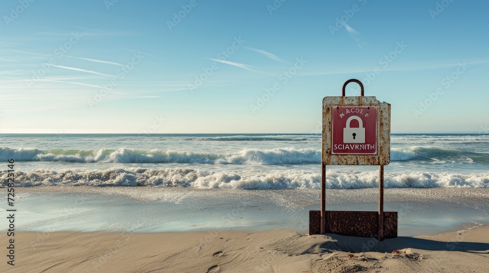 Coastal Protection: Signs and the Lock Symbol in the Seascape