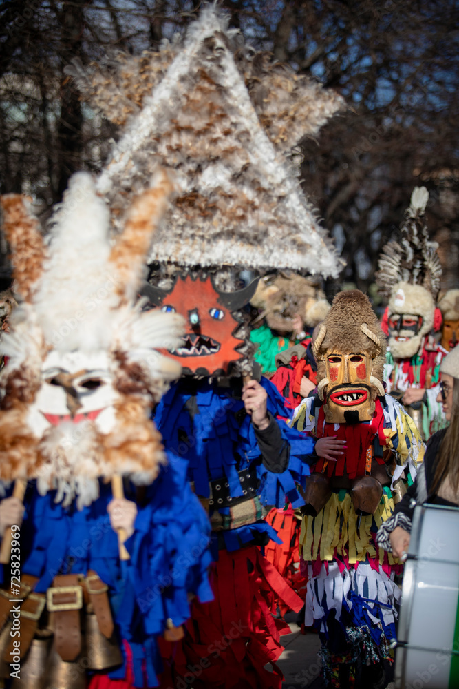 Masquerade festival in Pernik, Bulgaria. Culture, indigenous