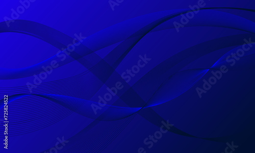 blue lines wave curves on wave curves abstract background