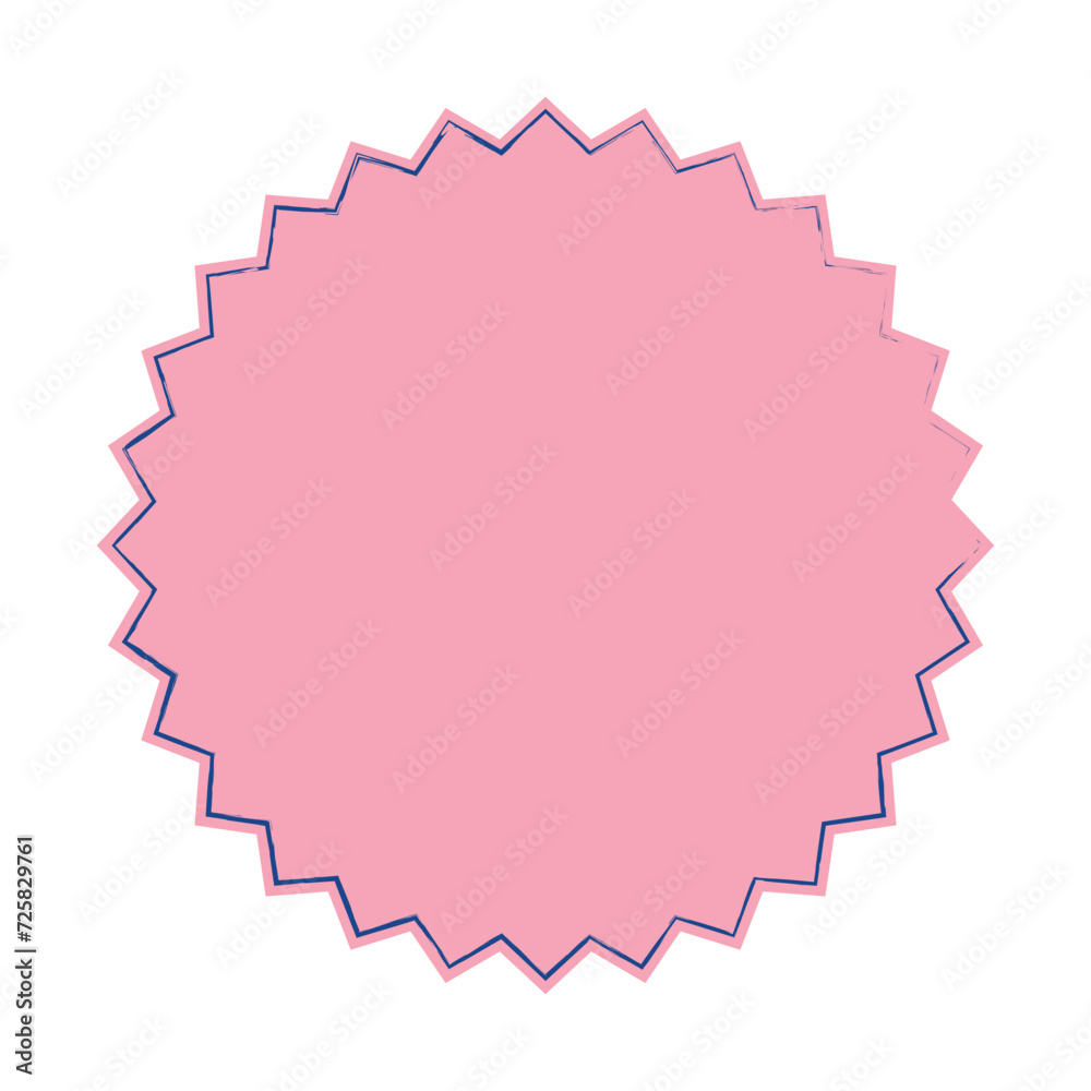 Starburst, sunburst star shape vector element