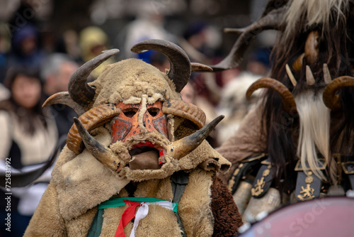 Masquerade festival in Pernik  Bulgaria. Culture  indigenous
